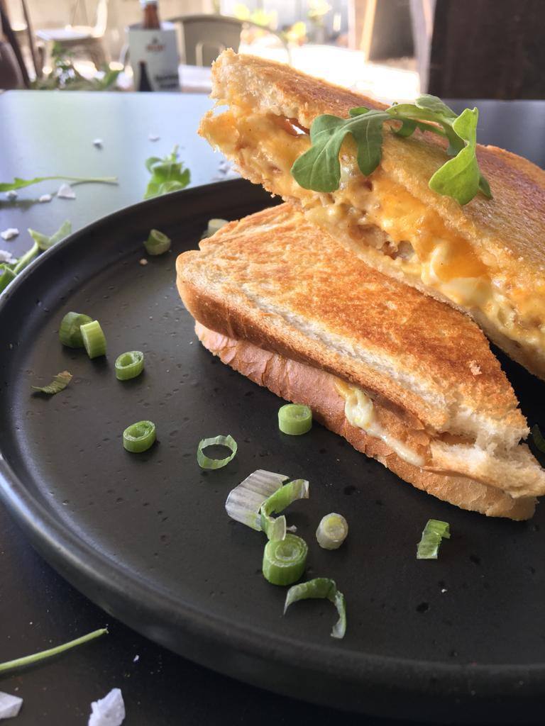 Toastie with melted cheese